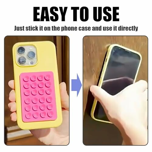 Étui de téléphone avec support adhésif facile à utiliser