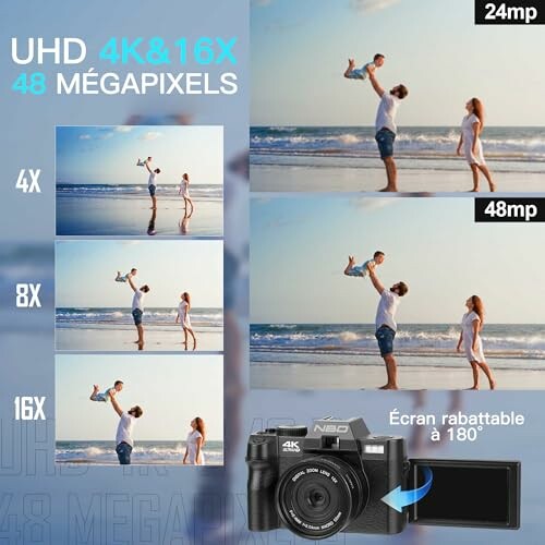 NBD Appareil Photo Numérique 4K 48MP