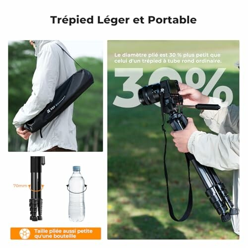 Trépied léger et portable avec sac de transport