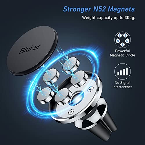 Blukar Support Téléphone Voiture Magnétique