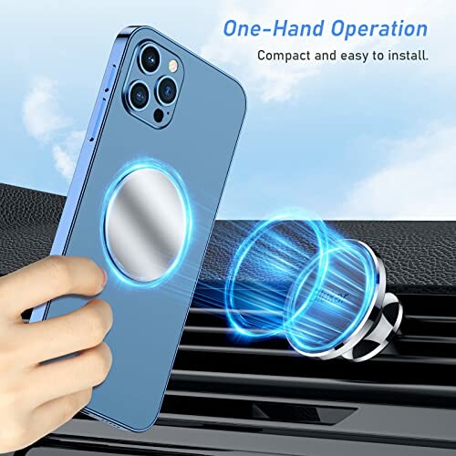 Support magnétique pour téléphone dans une voiture