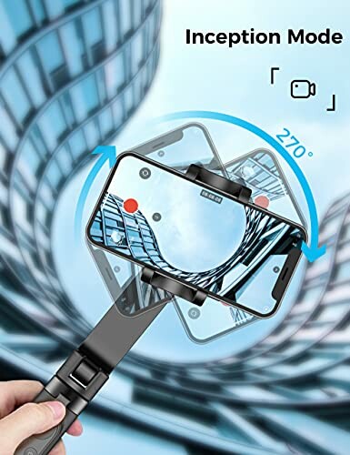 Mode Inception d'un stabilisateur pour smartphone.