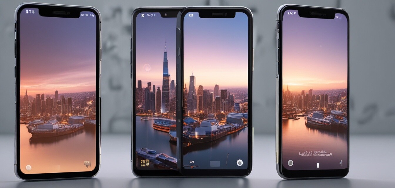 Modern smartphone with innovative features